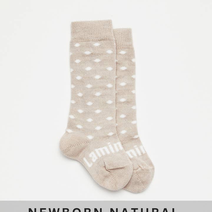 Knæhøje strømper i merinould | BABY | Trøffel for engroshandel hos Lamington Socks