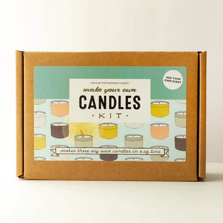 Revival Homestead Supply - Wholesale DIY Craft Kit - Soy Candle Kit, Unscented, Make Your Own, DIY3