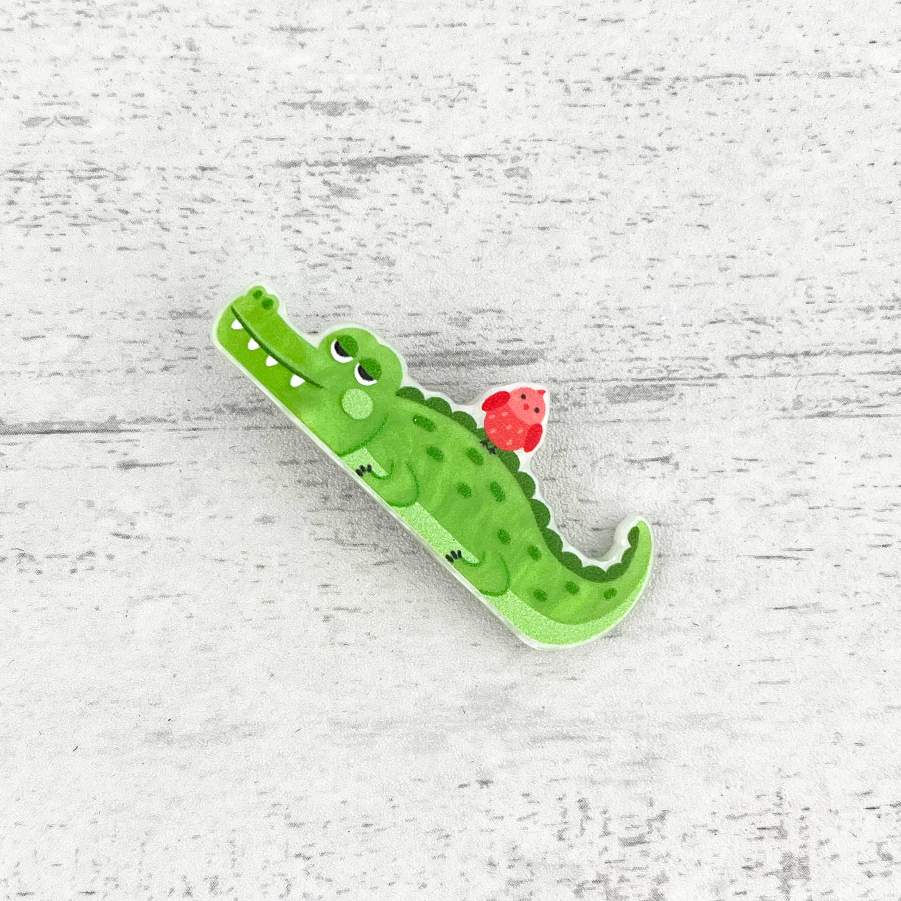 SoapElenGlen - Wholesale Hair Clip - Women's - Cute Cartoon Lying Animal Alligator Barrette 4