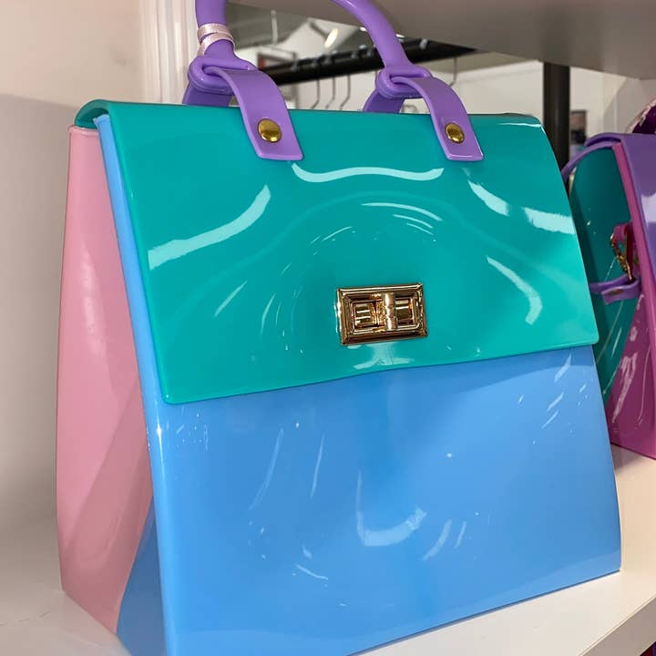 Bolso bandolera de vinilo para tarta de cumpleaños para venta al por mayor de Pria Handmade Accessories