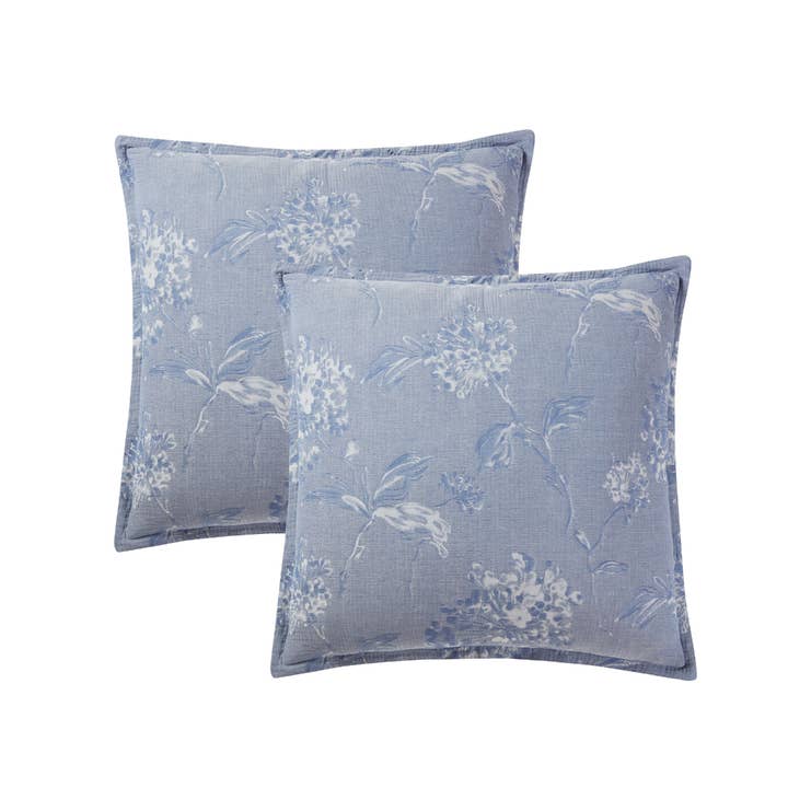 Gigi Cotton Jacquard Comforter Set - Blue for wholesale on Faire
