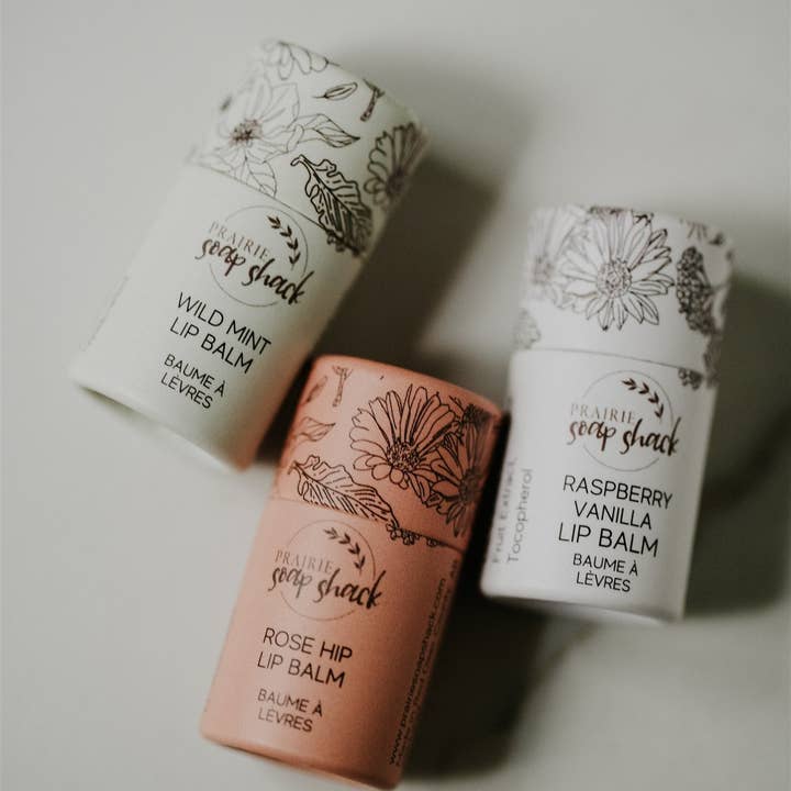 Prarie Soap Shack - Vente Baumes à lèvres - Baume à lèvres à la rose musquée4