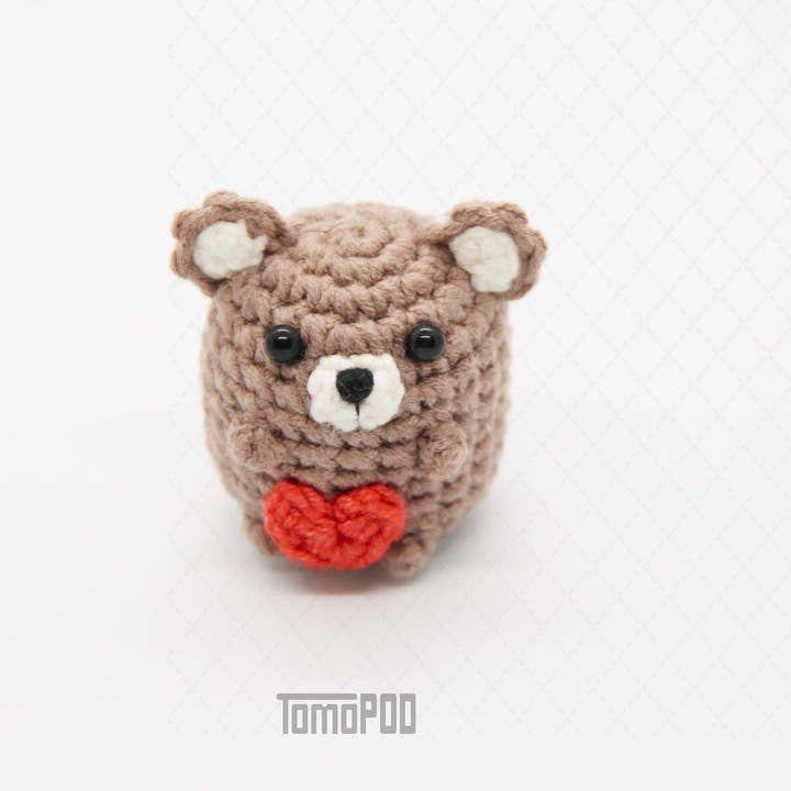 TOMOPOD LLC - Wholesale Decorative Tabletop Object - Crochet Bear, Cute Little Buddy Office Desk Decor Gift Toy