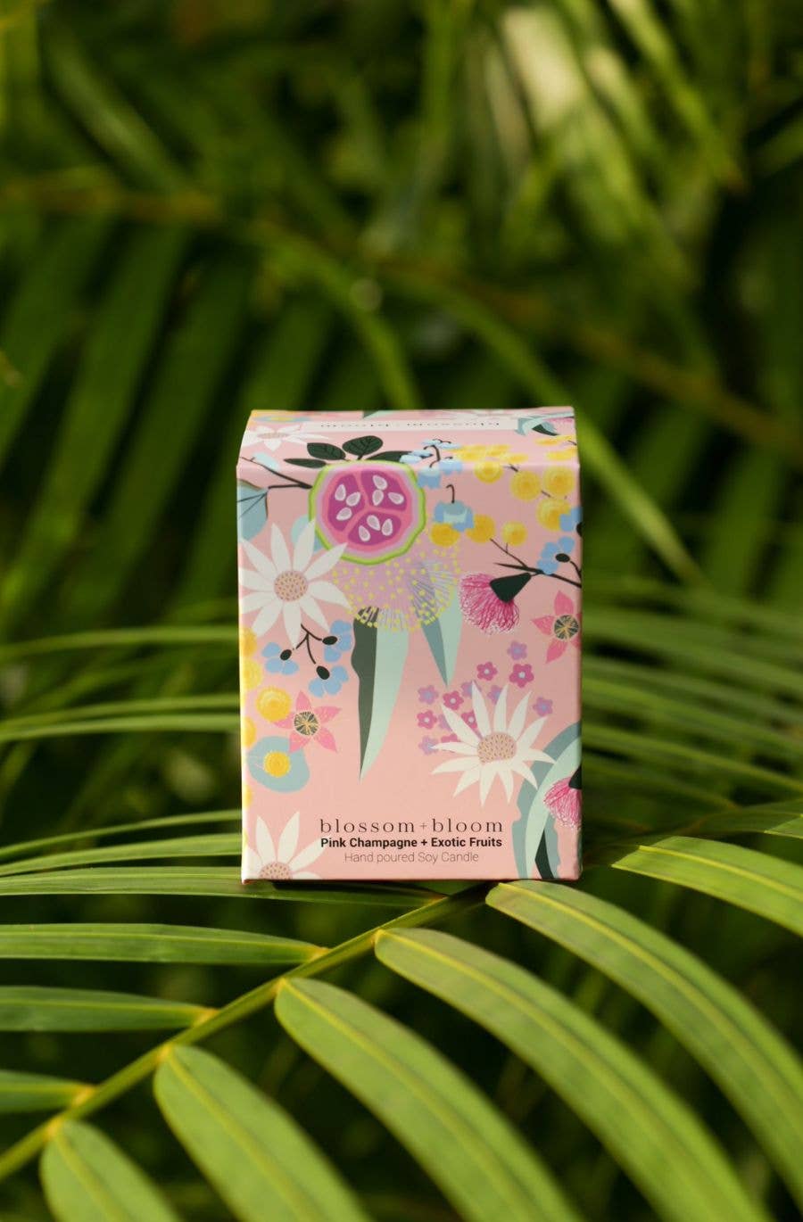 Blossom and Bloom - Wholesale Jar/Filled Candle - Pink Champagne + Exotic Fruits - Small 220 g1