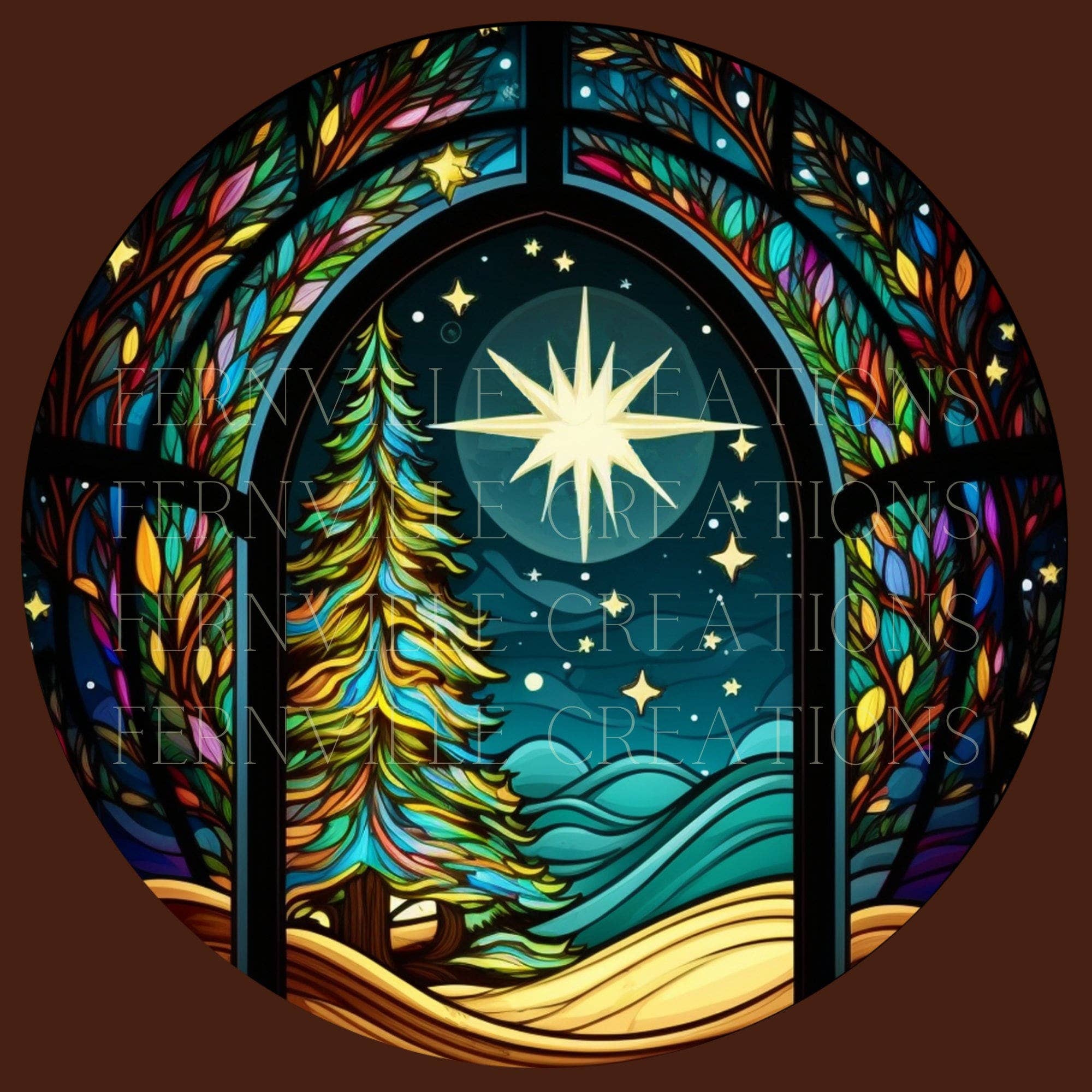 Fernville Creations - Wholesale Ornament - Winter Night Christmas Ceramic Ornament, Tree Decor1