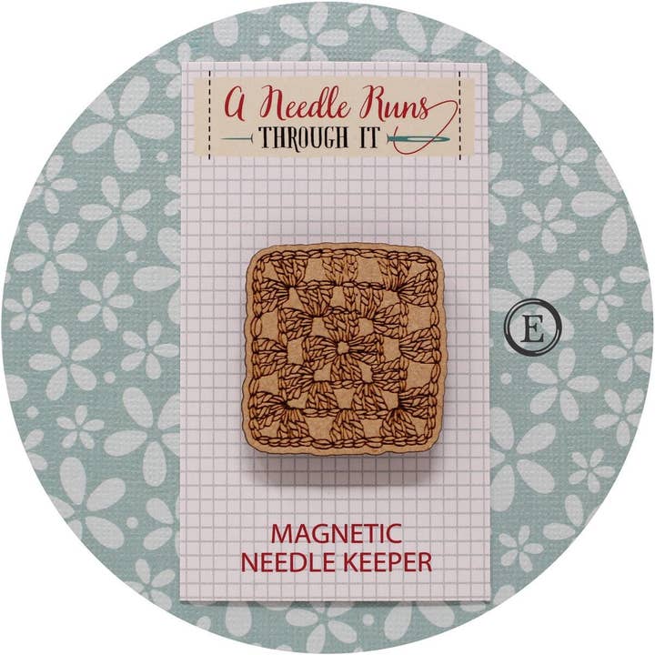 Granny Square needle minder for wholesale by A Needle Runs Through It