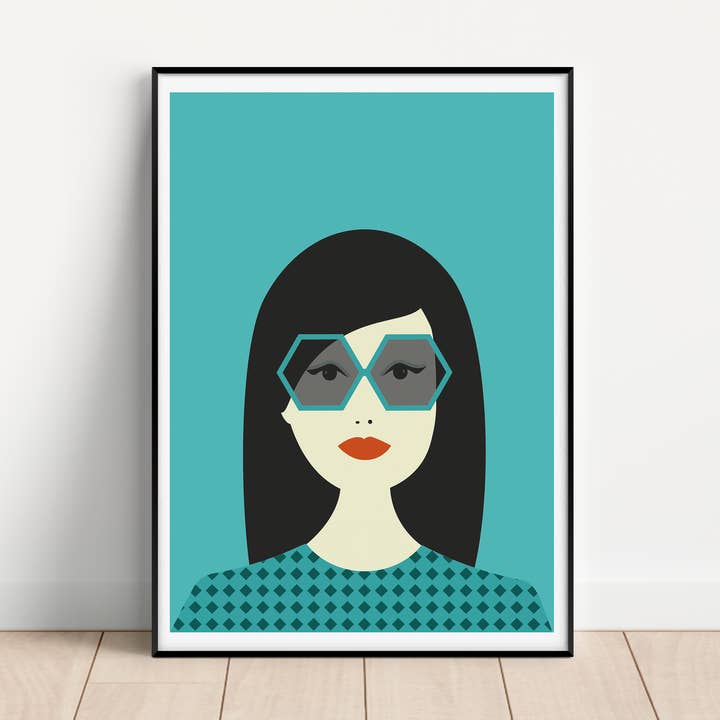 Sylvie Unframed Print for wholesale by Gail Myerscough