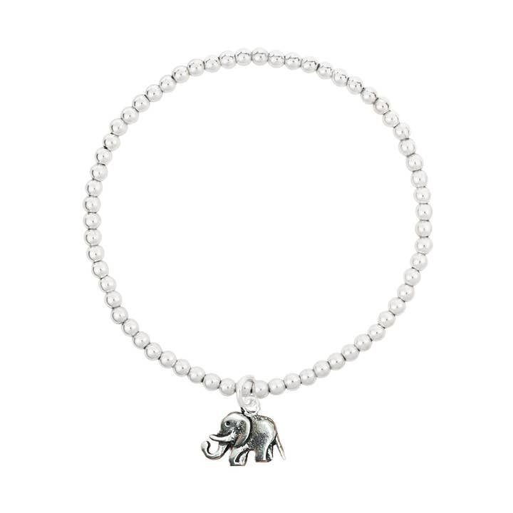 Beautiful 925 Silver Elephant Charm Bracelet (USA-DDP) for wholesale by Silver Jewellery Cavern Wholesale