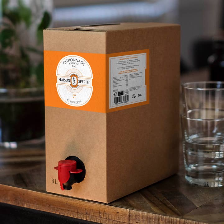 Bag-in-Box 3 Liter - Bio-Limonade für den Großhandel von Maison Specht