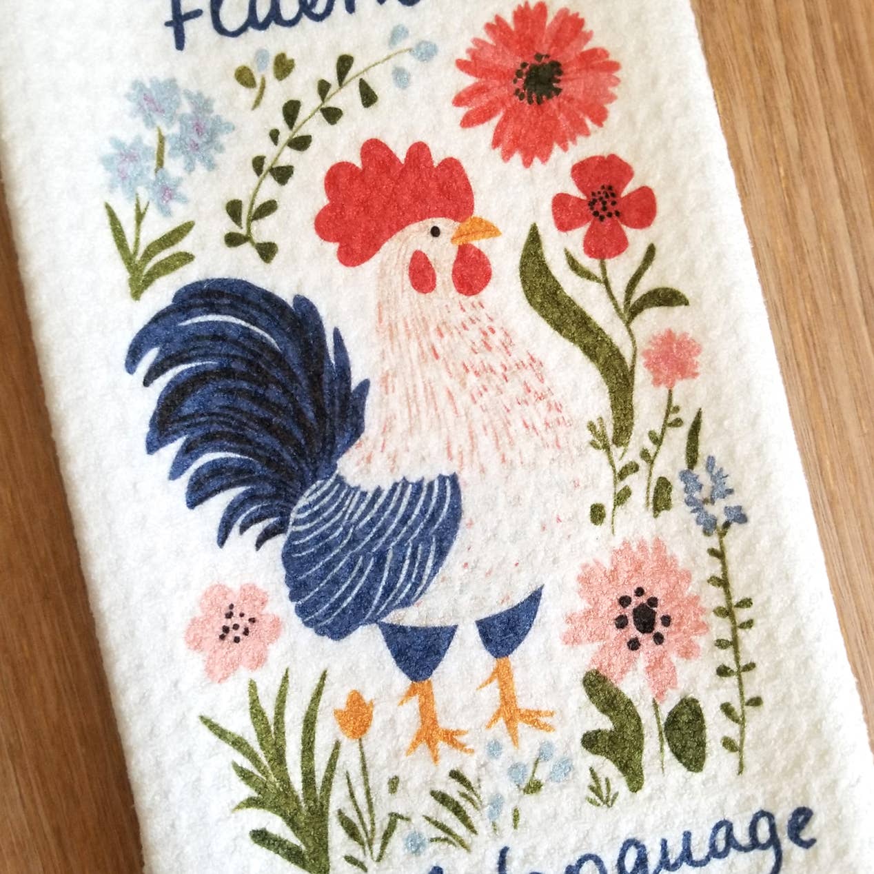Firefly Paper Studio, LLC - Wholesale Tea Towel - Fluent in Fowl Language Tea Towel0
