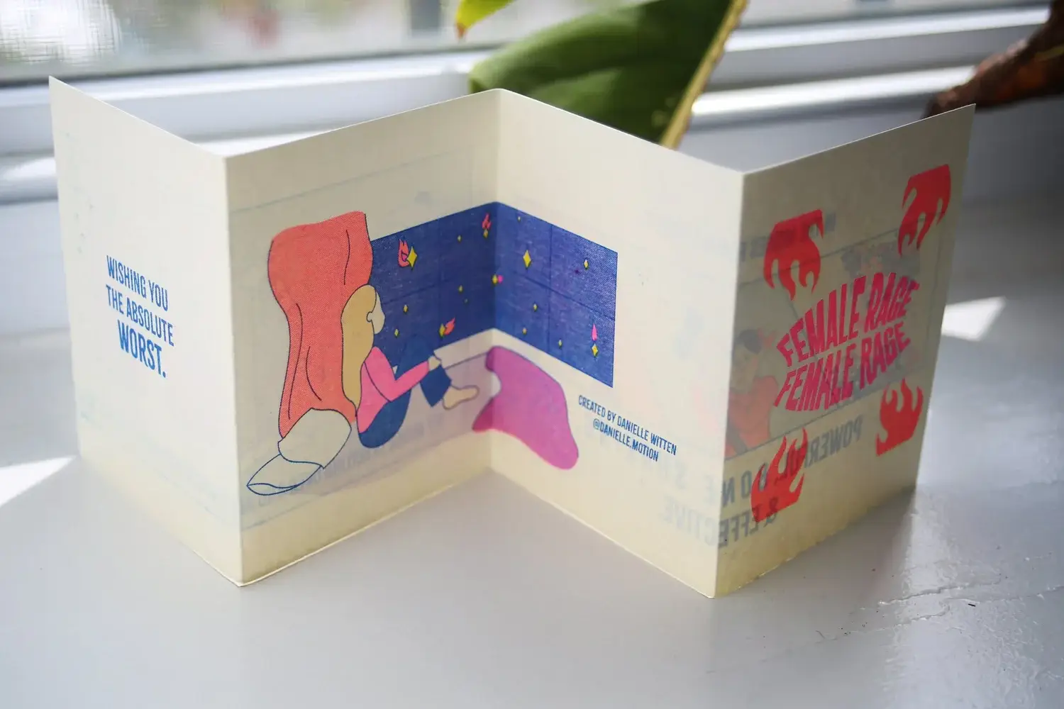 By Danielle Witten - Wholesale Comic Book - Female Rage Risograph Comic Zine1