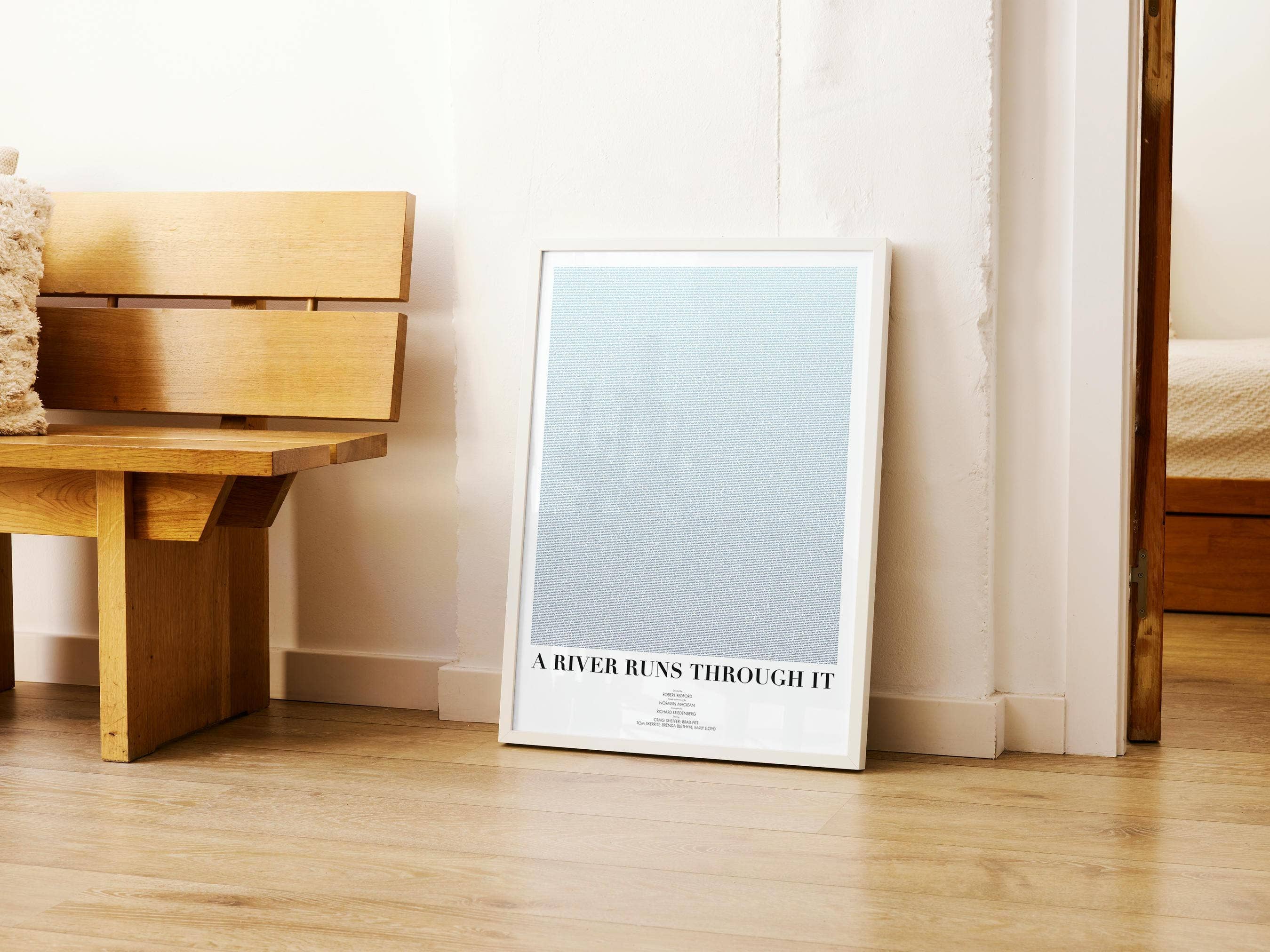 Fade Out Prints – wholesale Art print – A River Runs Through It Film Script Movie Poster7