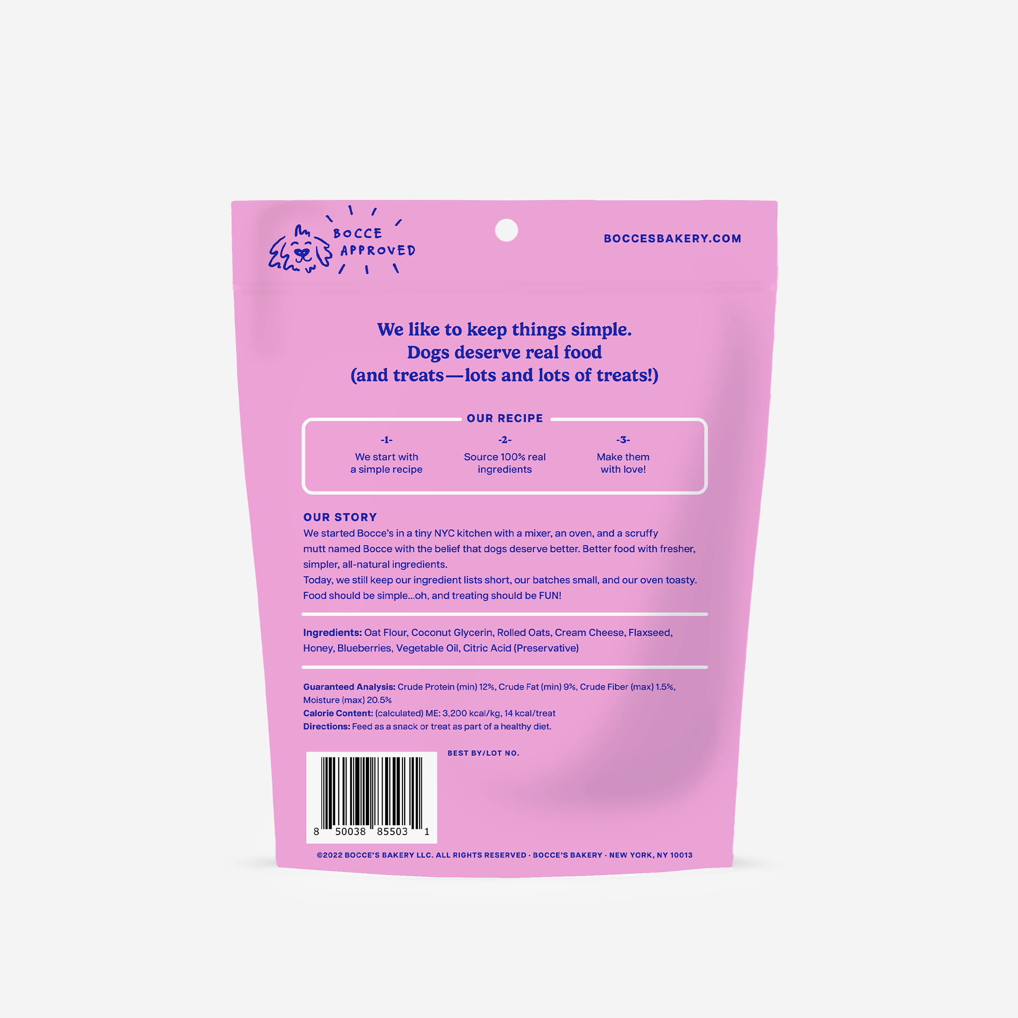 Bocce's Bakery - Wholesale Pet Treats - Dog - Berries & Cream Soft & Chewy Treats1