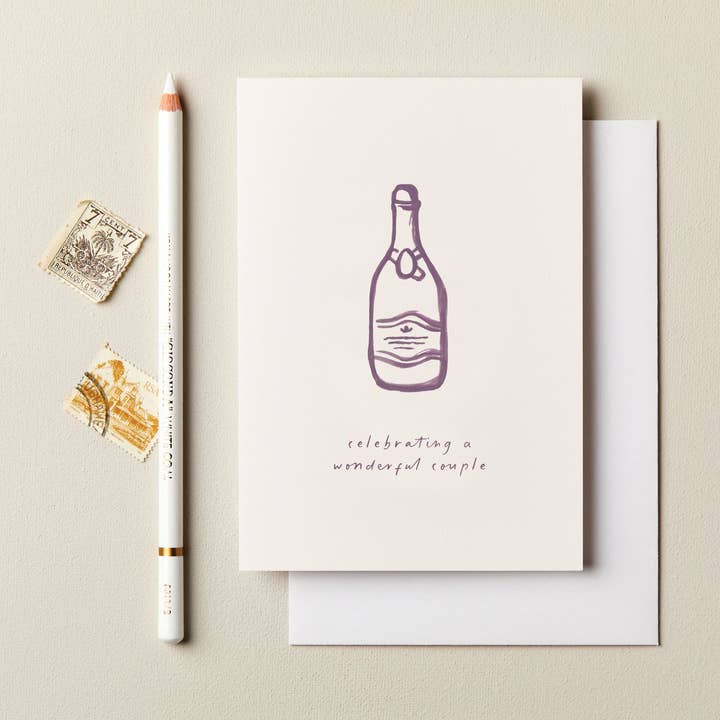Couple Anniversary Card | Modern Anniversary Card | Stylish  for wholesale by Ink & Bloom
