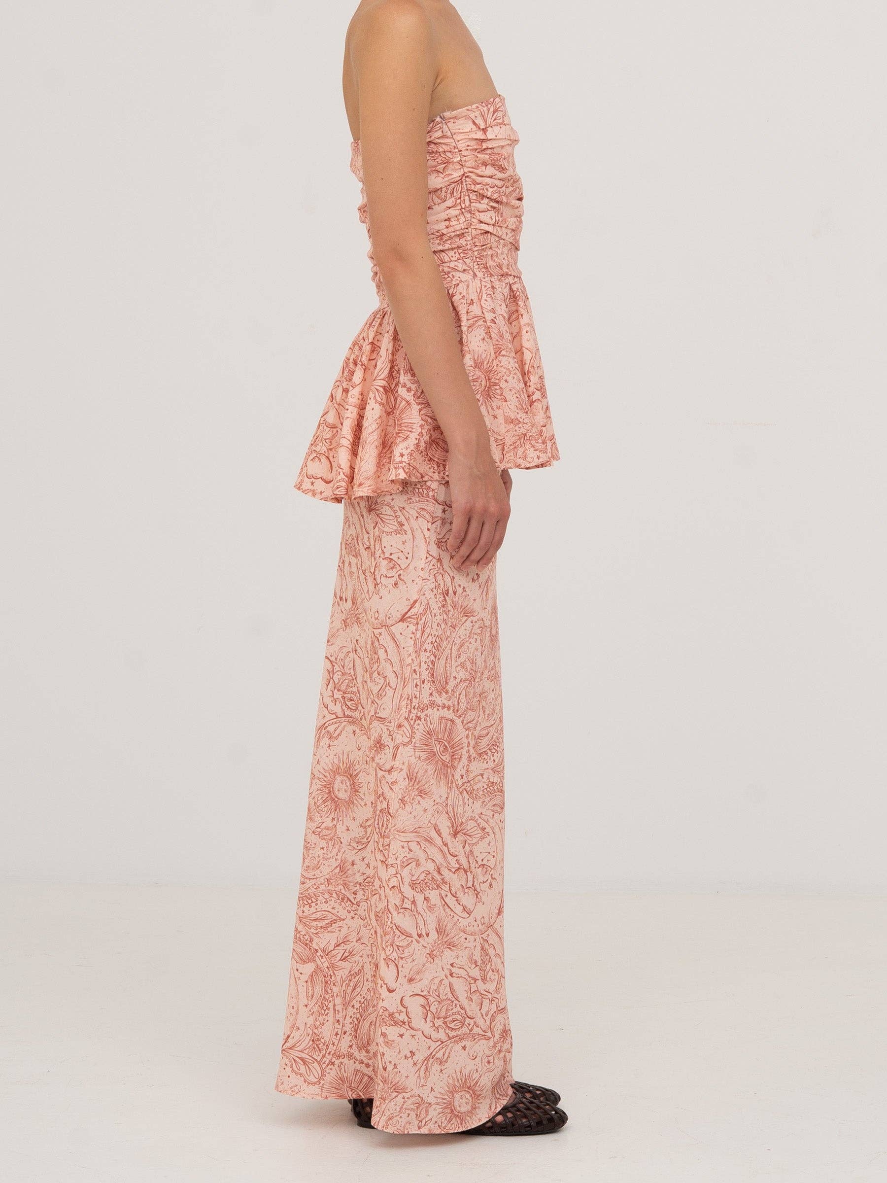 CARMEN SAYS - Wholesale Skirt - Women's - Sophia Pink Solar System-Printed Skirt4