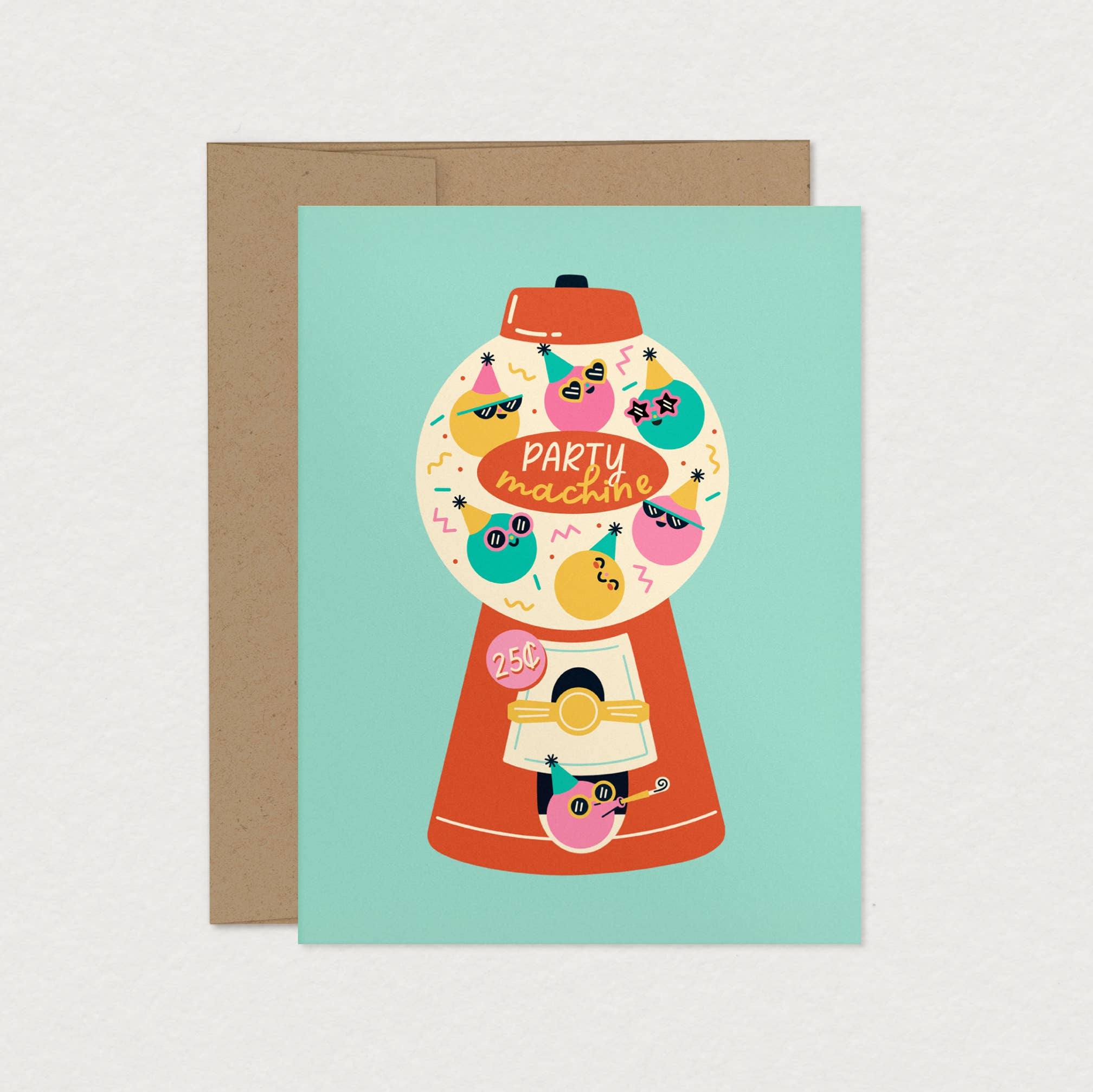 Mimosa Design - Wholesale Birthday Card - Party Machine Greeting Card - Birthday Card1