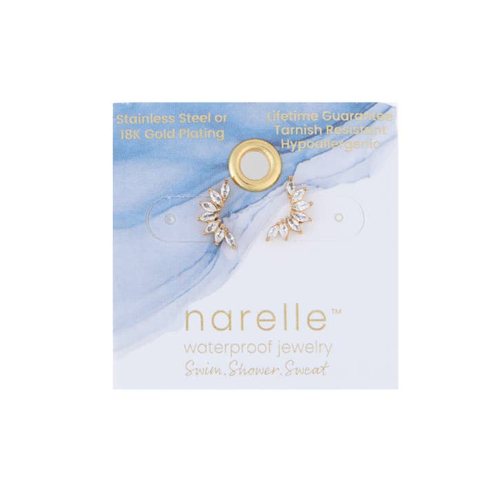 Howard's - Wholesale Stud/Post Earrings - Waterproof Earrings Mini Crawler Studs with Cubic Zirconia1