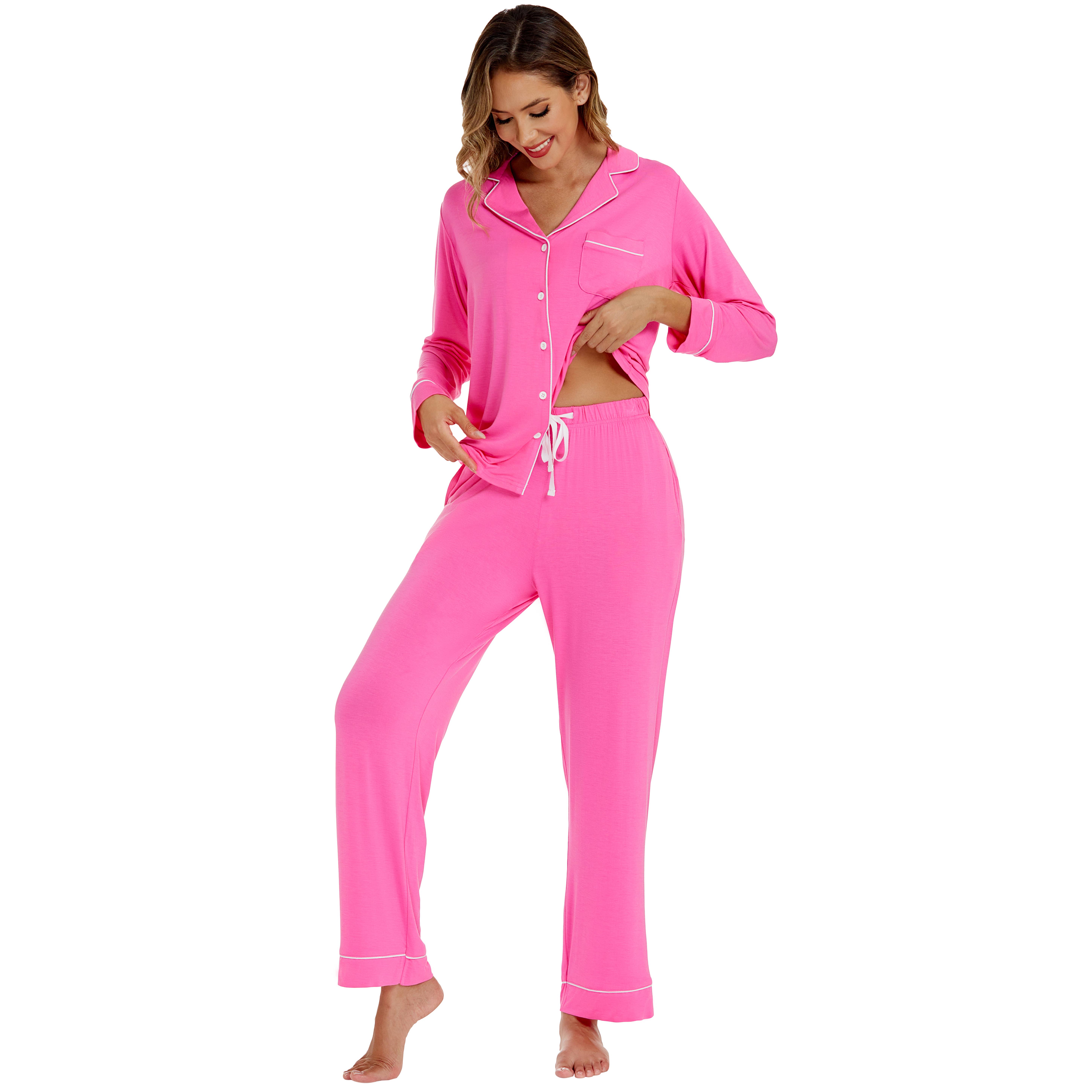 GEXWORLDWIDE - Wholesale Sleepwear Set - Women's - Women's Bamboo Viscose Long-Sleeve Pajama Set2