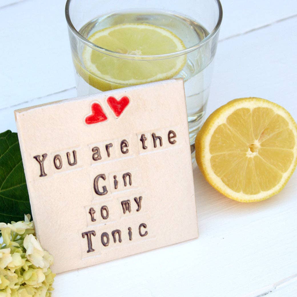 Juliet Reeves Designs – wholesale Coasters – Gin To My Tonic Ceramic Coaster2