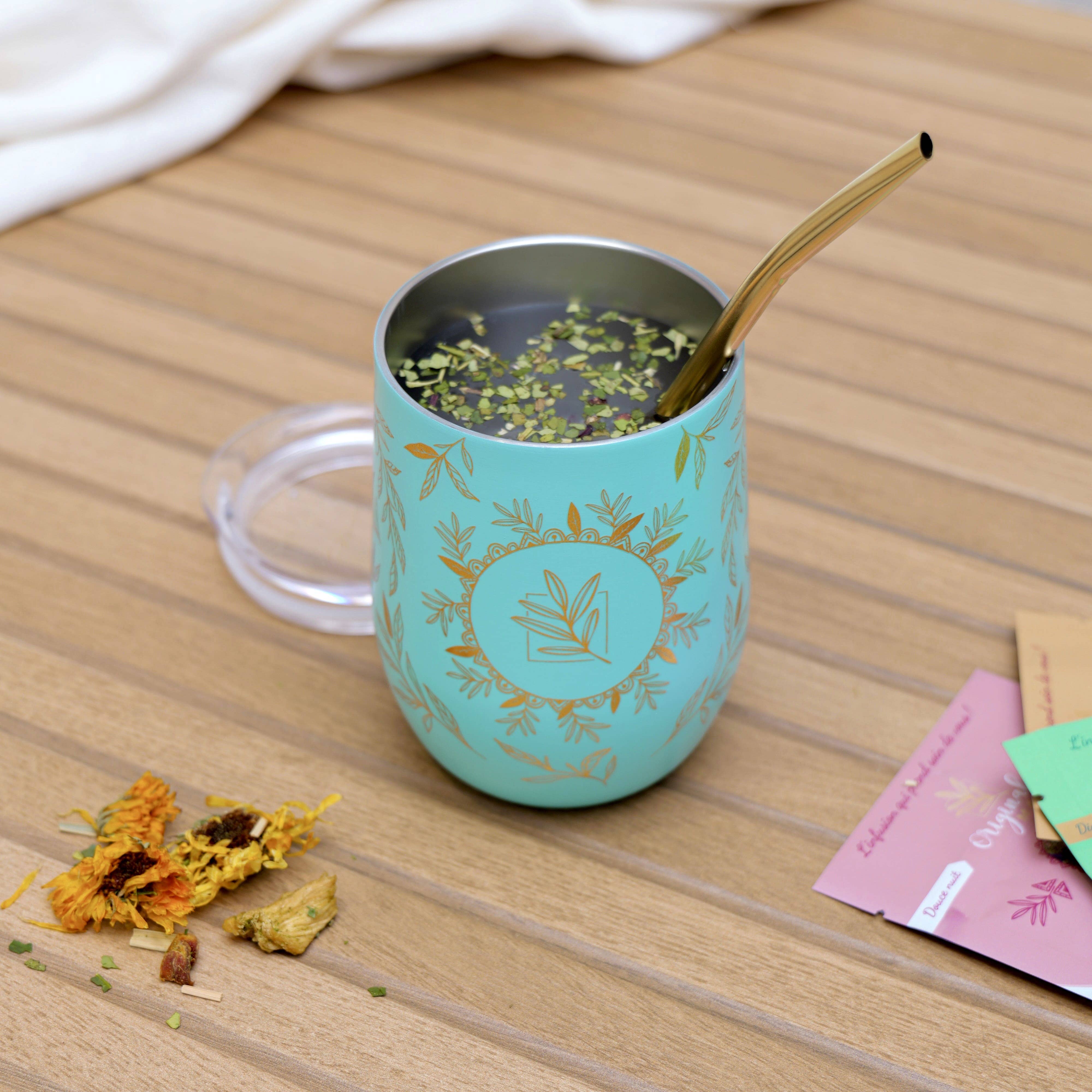 ORIGINAL MATE - Wholesale Insulated Mug/Tumbler - Botánica isothermal calabash and its bombilla1