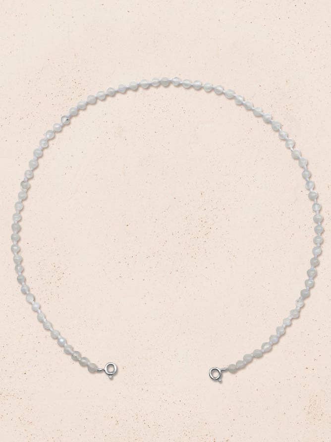 Mala Moonstone-925 Silver for wholesale by MAMOJA