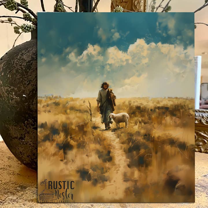 Jesus Left the 99 décoration d'intérieur, art minimaliste, chrétien pour la vente par Rustic Nester