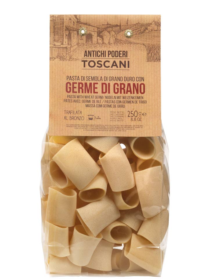 Paccheri with wheat germ for wholesale by Antico Pastificio Morelli 1860