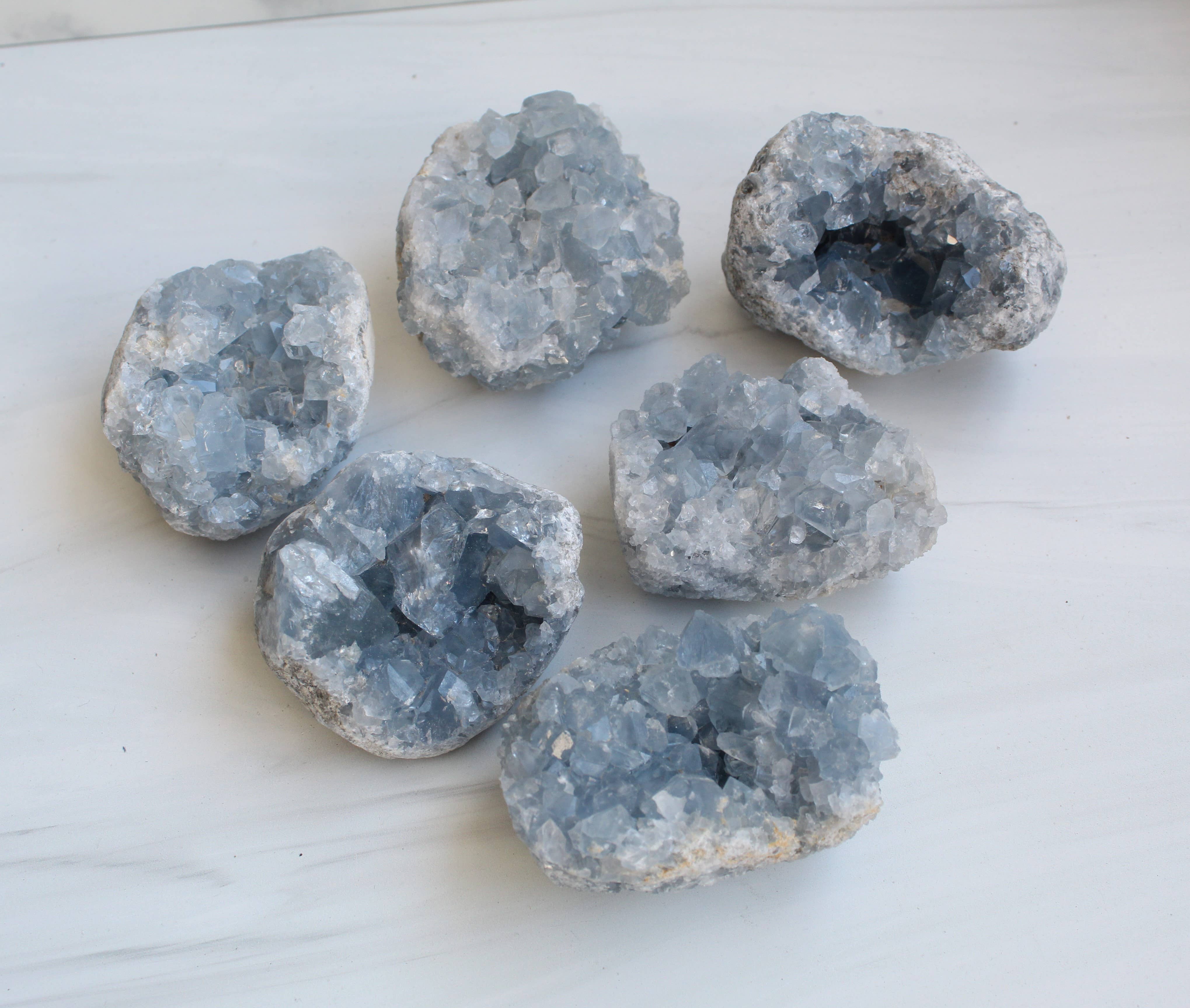 Panache - Wholesale Spiritual Stone/Crystal - Celestite geode cluster