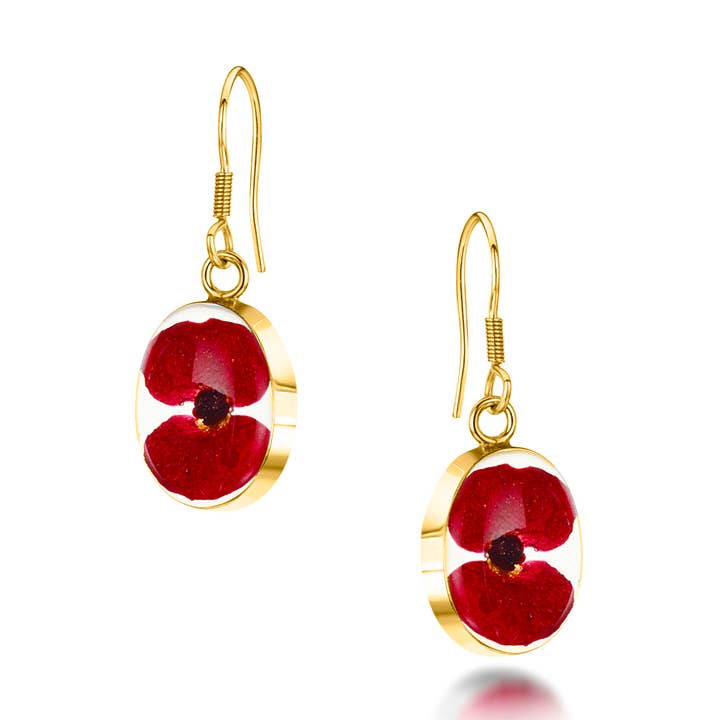 Vergoldete Silber-Tropfenohrringe - Purple Haze - Tropfenform. für den Großhandel von Shrieking Violet