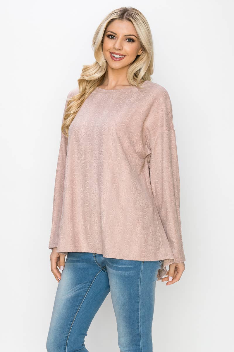 Joh Apparel - Vente Tunique – femme - Haut en daim extensible à imprimé animal Ailith8