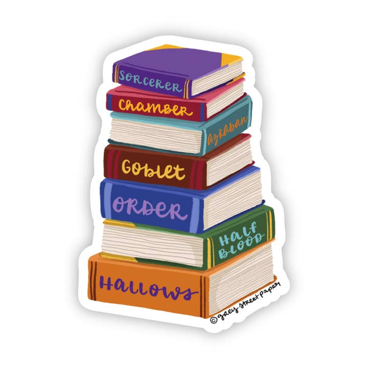 Magical Books Sticker for wholesale by Grey Street Paper