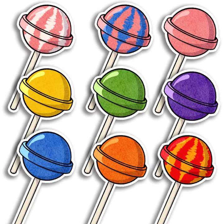 Lollipop Sticker for wholesale by Stick With Finn
