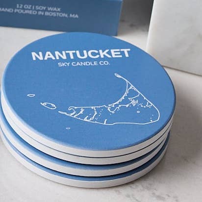Nantucket Coaster for wholesale by Sky Candle Co.
