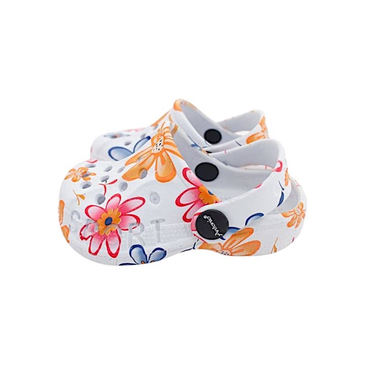 VewoTex - Wholesale Slippers - Baby - Baby & Kids Clogs with Floral Pattern » Affordable Children's Shoes » Kids Bath Slippers » Shoes for Babies & Toddlers » Bath Sandals with Straps and Cut-Outs5