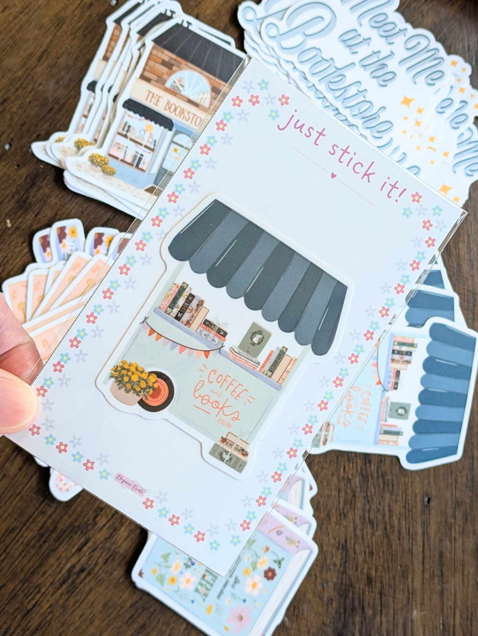 Elegance Create - Wholesale Sticker - Coffee and Books Cart Sticker4