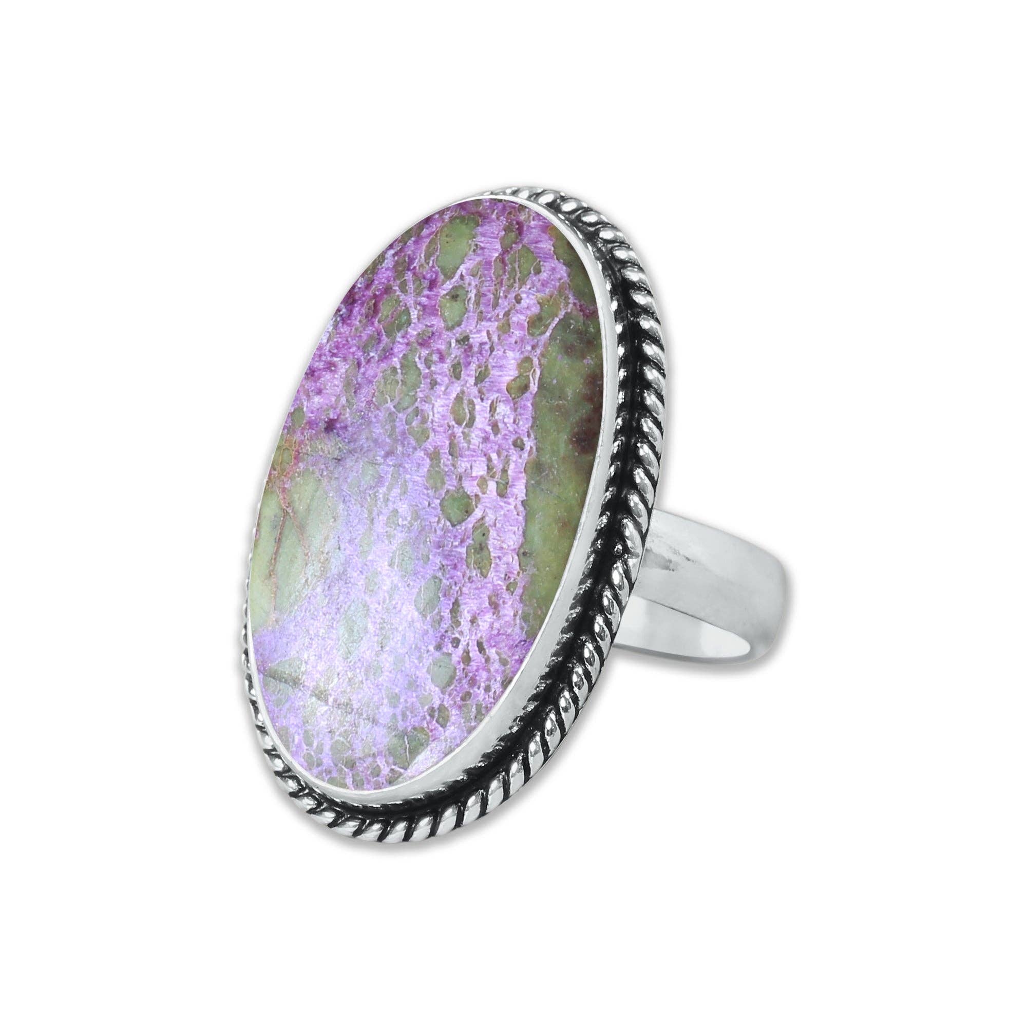 Handmade Jewels - Wholesale Cocktail/Statement Ring - Stitchite Rings – Handmade, Silver-Plated, Assorted Boho Designs (US Sizes 6–10)11