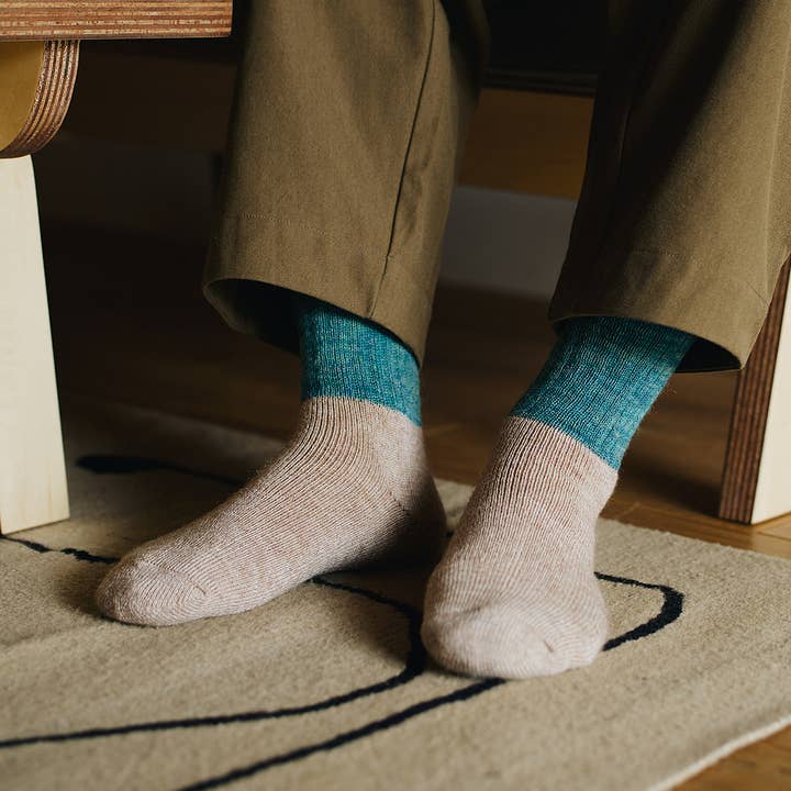 NK0702 Mohair Wool Pile Socks for wholesale by NISHIGUCHI KUTSUSHITA