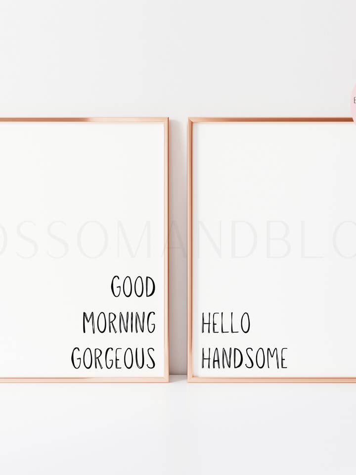 Hello Handsome, Good Morning Gorgeous Duo for wholesale by Blossom & Bloom
