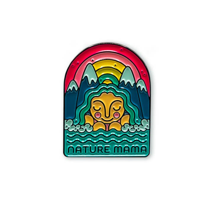 Nature Mama Enamel Pin for wholesale by Stars And Sequoias