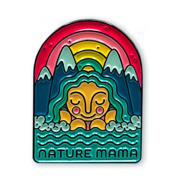 Nature Mama Enamel Pin for wholesale by Stars And Sequoias