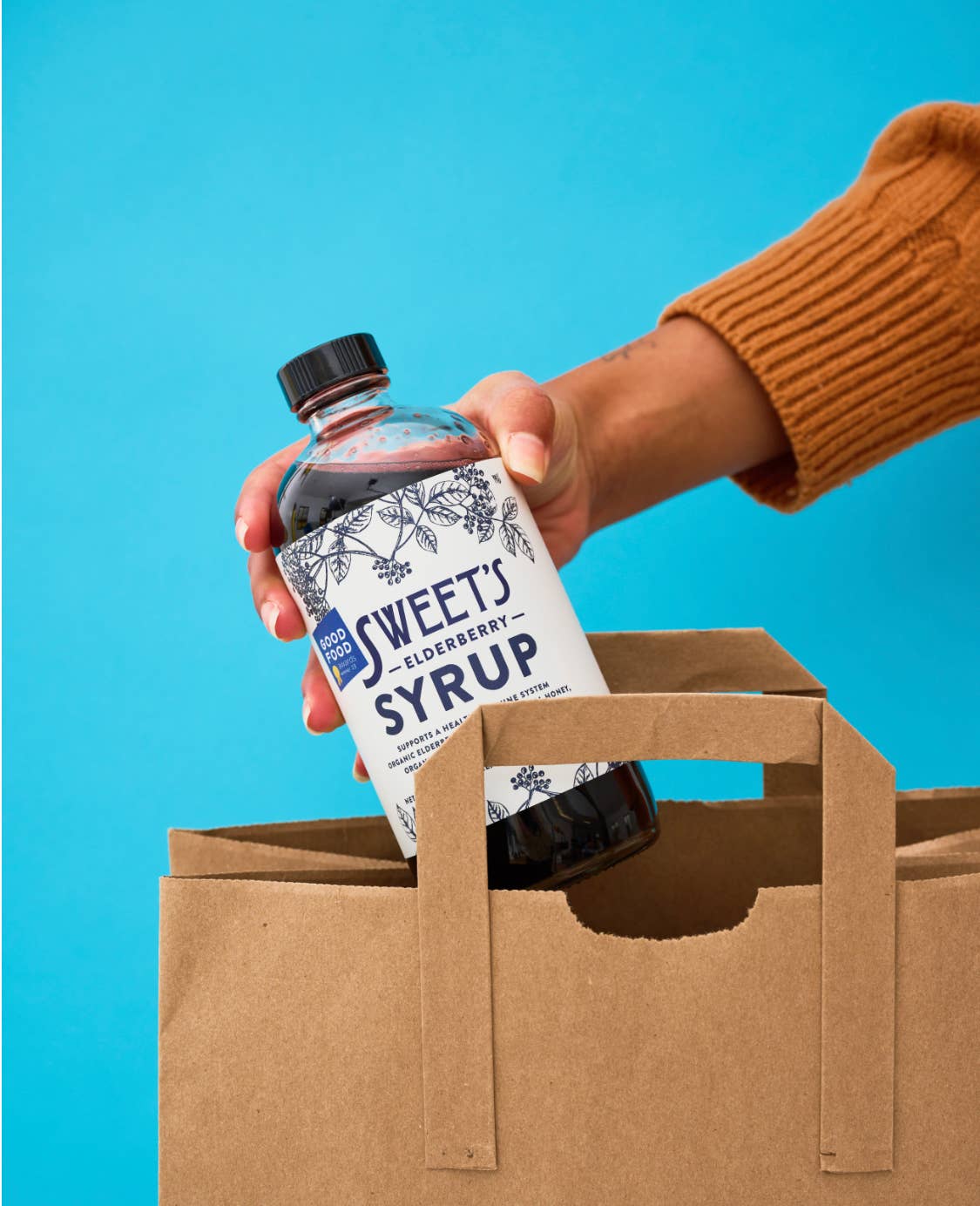 Sweet's Elderberry - Wholesale Oral Supplement/Vitamin - Elderberry Syrup with Raw Honey (REFRIGERATED) - 16 oz6