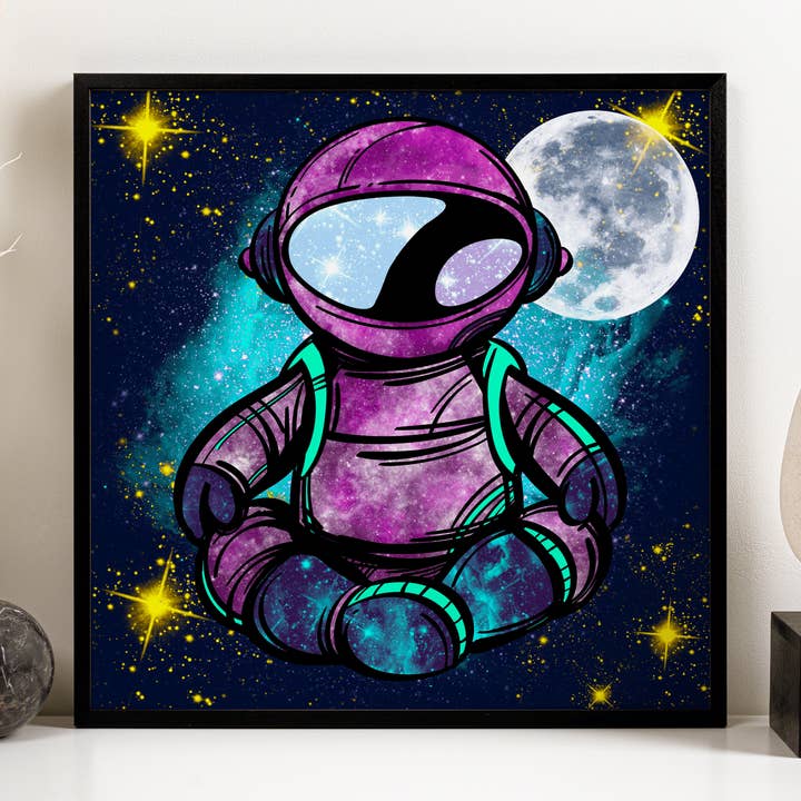 AstroYogi Cosmic Art Print for wholesale by The Oracle's Haven