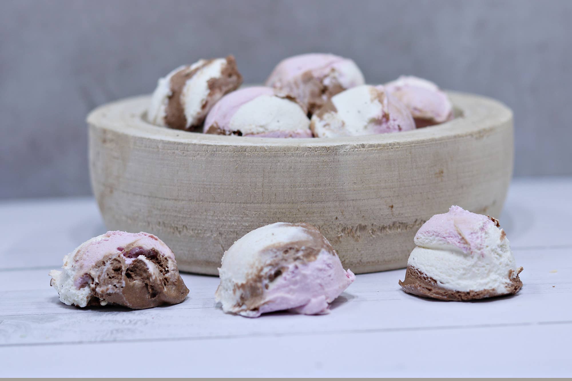 Homesteading in Ohio LLC - Wholesale Ice Cream/Sorbet - Freeze Dried Neapolitan Ice Cream Space Ice Cream1