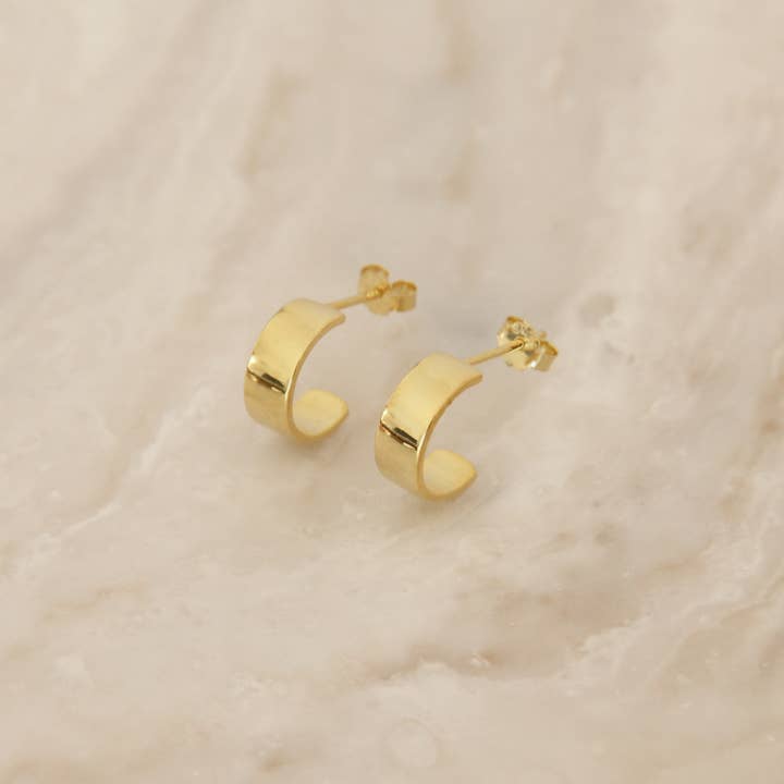 MAIVE - Wholesale Hoop Earrings - Caroline Semi Hoops