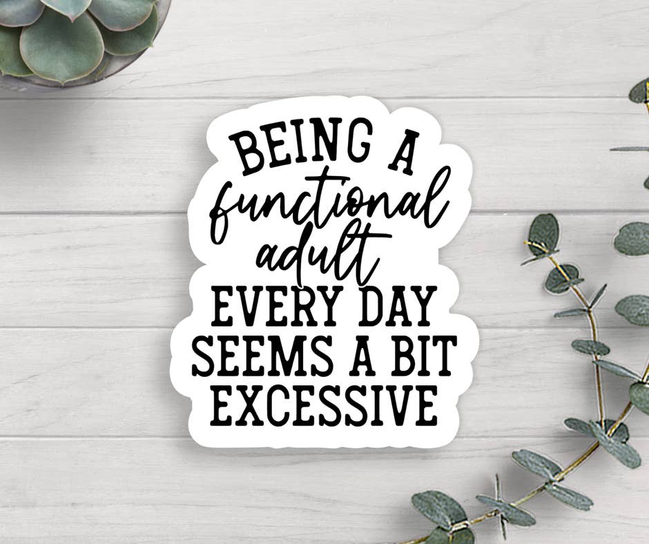 Expression Design Co - Wholesale Sticker - Functional Adult Vinyl Sticker