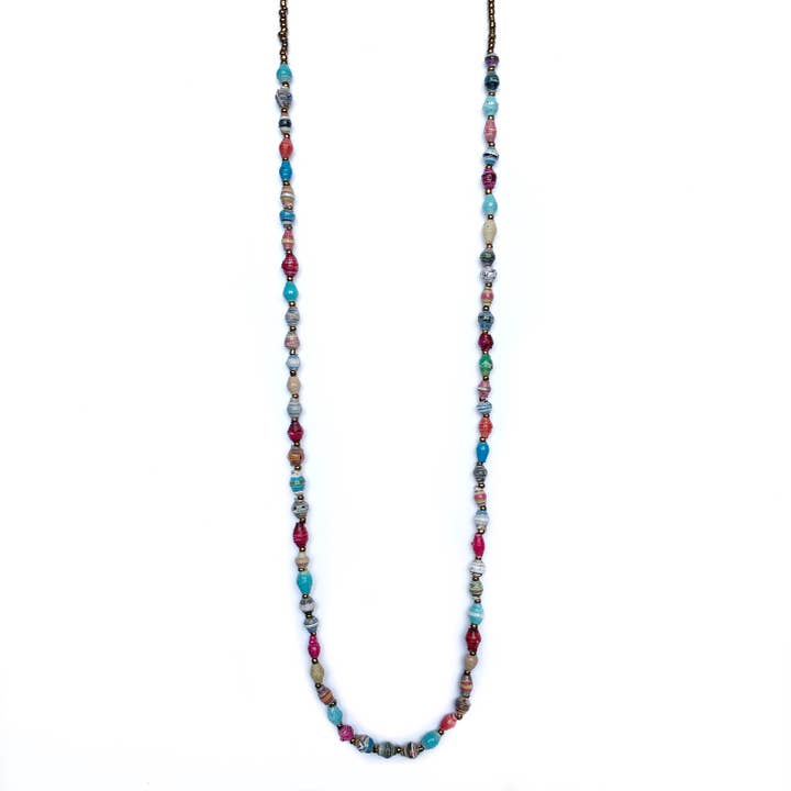 Ornaments 4 Orphans - Wholesale Beaded/Pearl Necklace - Single Strand Maasai Paper Bead Necklace