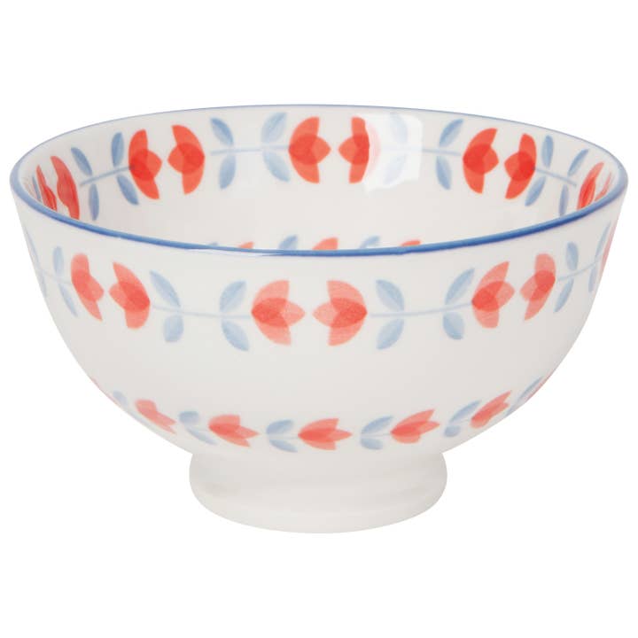 Now Designs by Danica - Wholesale Bowl - Red Tulip Stamped Bowl 4 inch