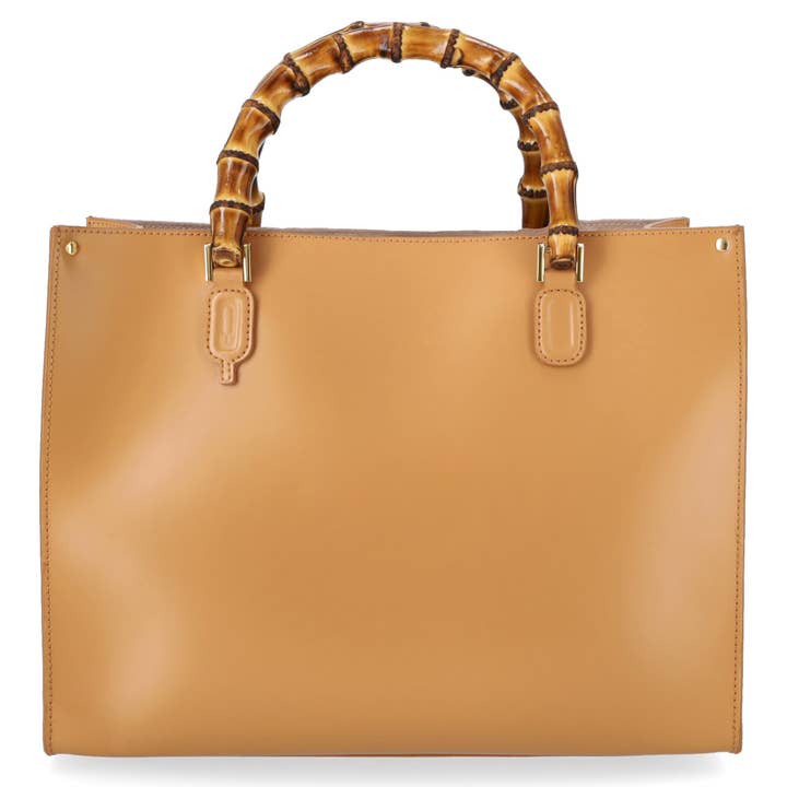 Quarzovivo - Vendita all'ingrosso Borsa con manico - Donna - BORSA A MANO IN PELLE LISCIA MADE IN ITALY - ELETTRA