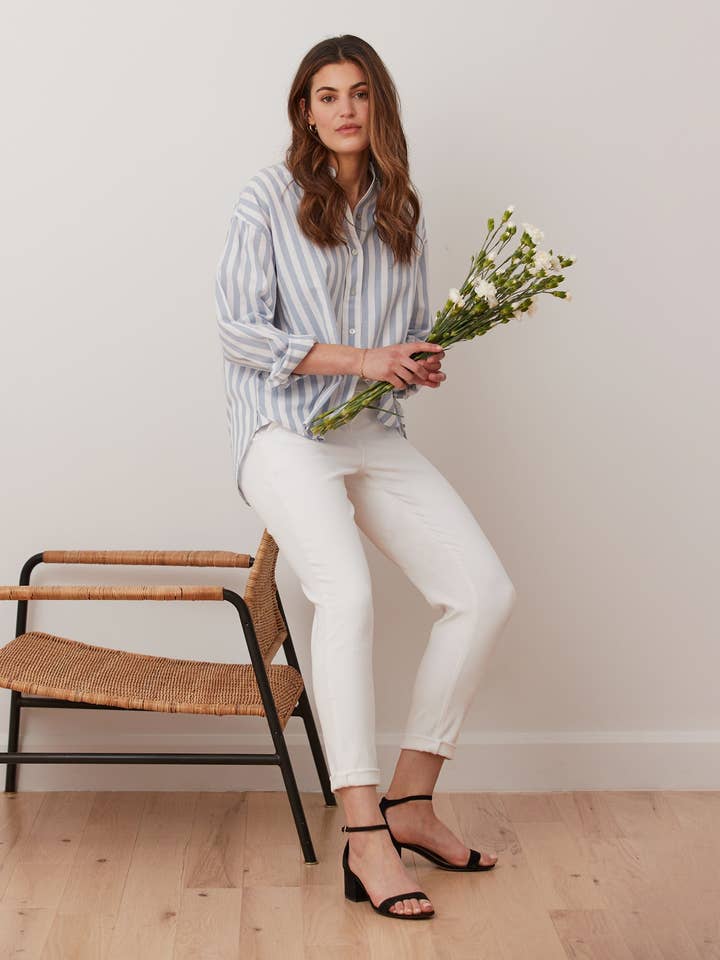 MALIA RELAXED JEANS / WHITE for wholesale by Yoga Jeans