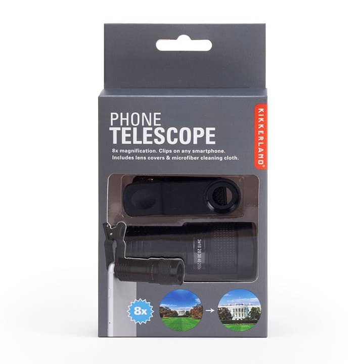 Kikkerland Design Inc - Wholesale Telescope/Microscope - Kids - Phone Telescope